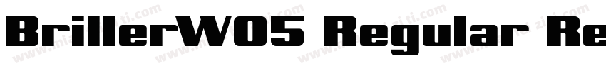 BrillerW05 Regular Regular字体转换